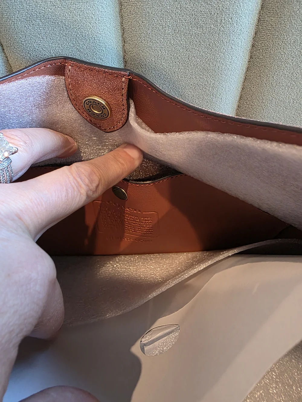 Coach Suede Hobo Bag in Dusty Rose